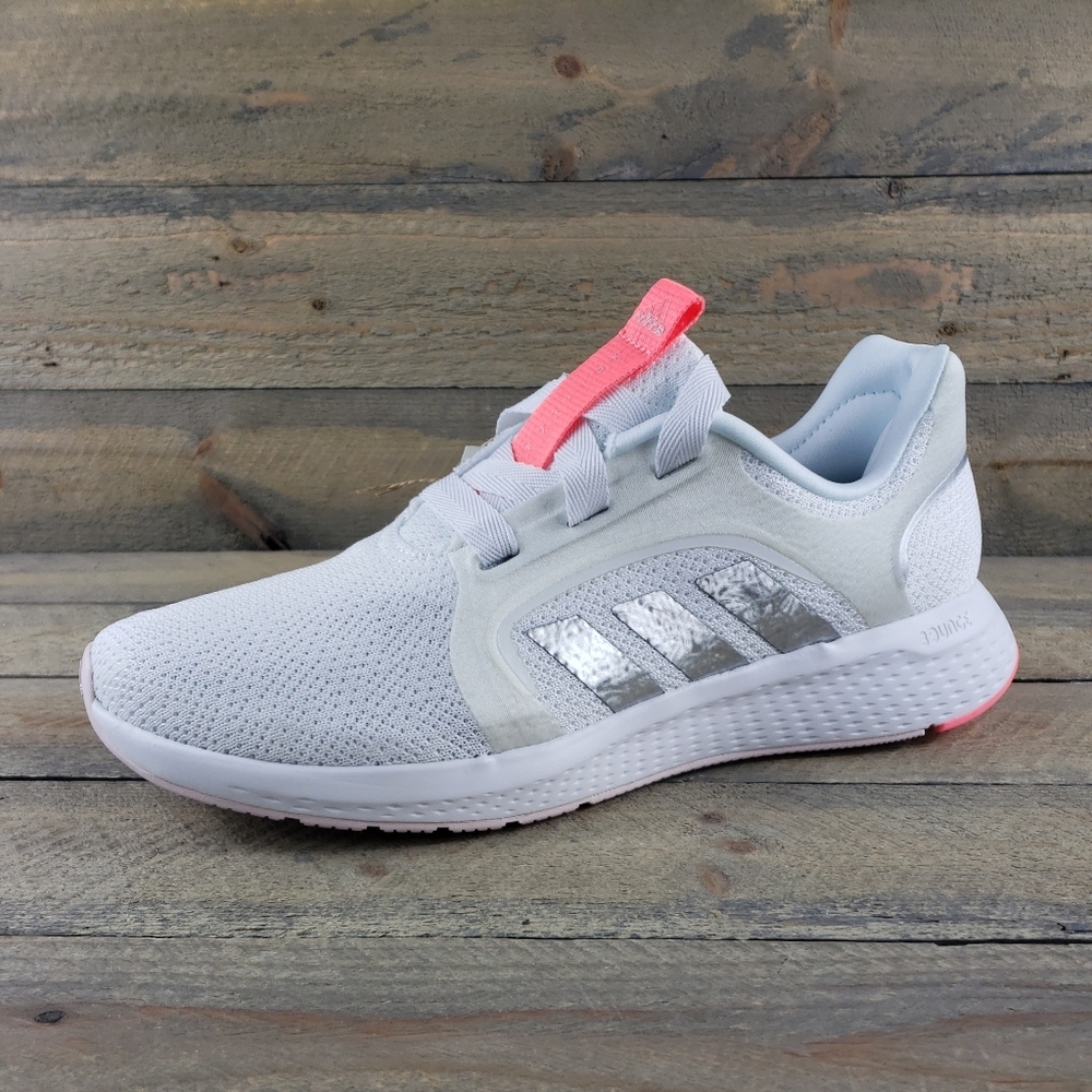 adidas Edge Lux 5 Women's Running Casual Shoes White, Acid Red Metallic Silver - Picture 3 of 11